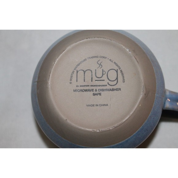 Boston Warehouse Trading Corp MUG Glazed Art Pottery Large 24oz Cup. - Picture 5 of 5